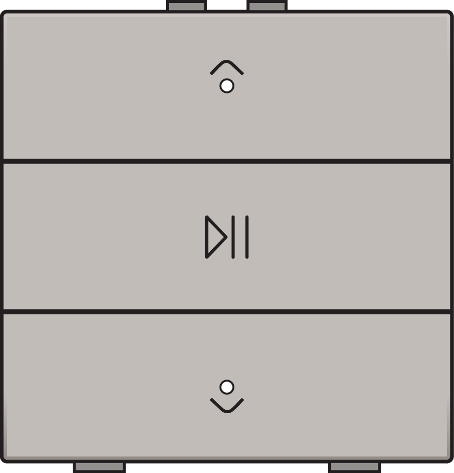 Niko 157-52073: Enkelvoudige audiobediening met leds voor Niko Home Control, champagne coated - Image 2