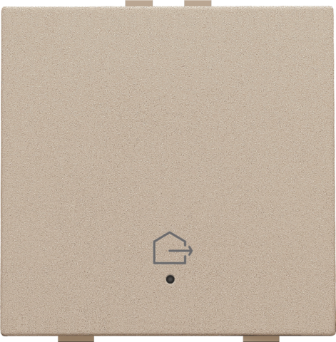 Enkelvoudige drukknop met led en comfortsensoren voor Niko H