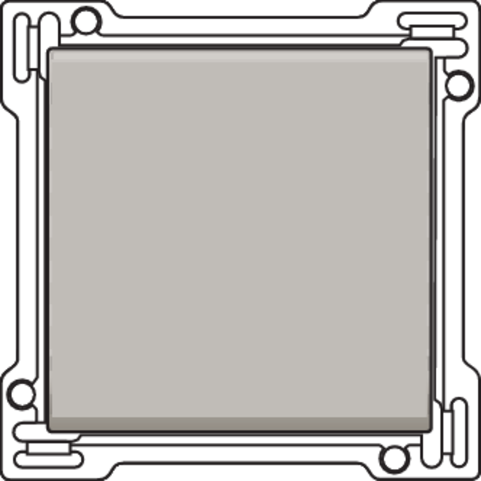 Niko 157-61105: Afwerkingsset voor enkelvoudige schakelaar of drukknop, champagne coated - Image 2