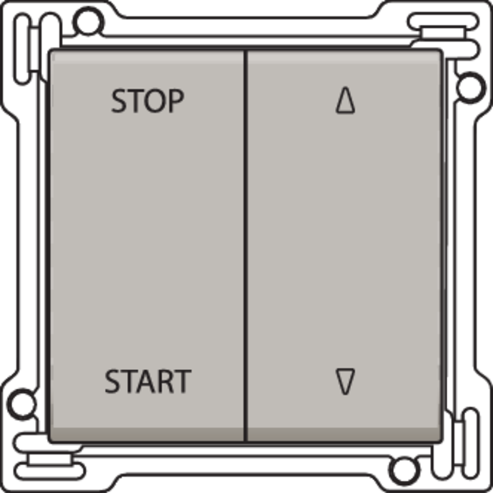 Niko 157-65905: Afwerkingsset voor elektrisch gescheiden rolluikschakelaar, champagne coated - Image 2
