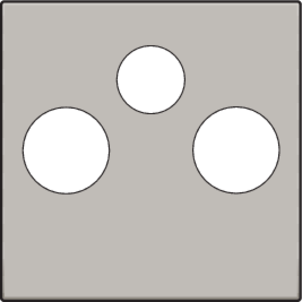 Niko 157-69551: Afwerkingsset voor 2 enkelvoudige coaxaansluitingen voor tv en FM en een satellietaansluiting, champagne coated - Image 2