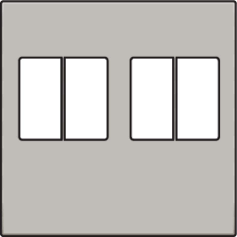 Niko 157-69701: Afwerkingsset voor tweevoudige luidsprekeraansluiting, champagne coated - Image 2