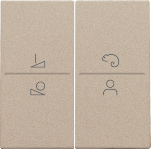 Afwerkingsset voor een draadloze schakelaar of een drukknop