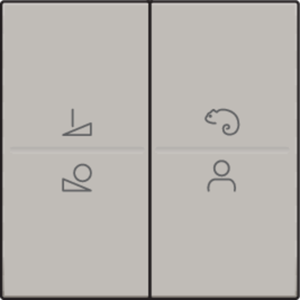 Niko 157-90002: Afwerkingsset voor een draadloze schakelaar of een drukknop met 4 bedieningsknoppen en ledsturing, champagne coated - Image 2