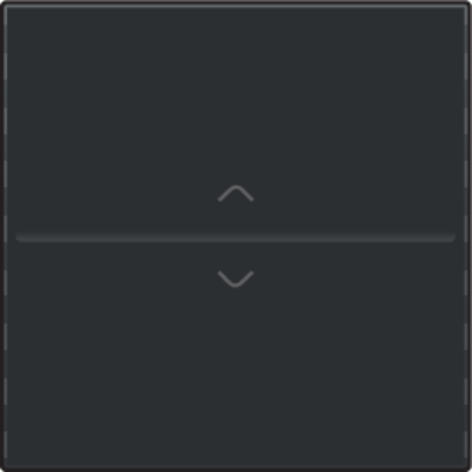 Niko 161-00004: Enkelvoudige toets met pijltjes 'op' en 'neer' voor draadloze schakelaar of drukknop met 2 bedieningsknoppen, black coated - Image 2