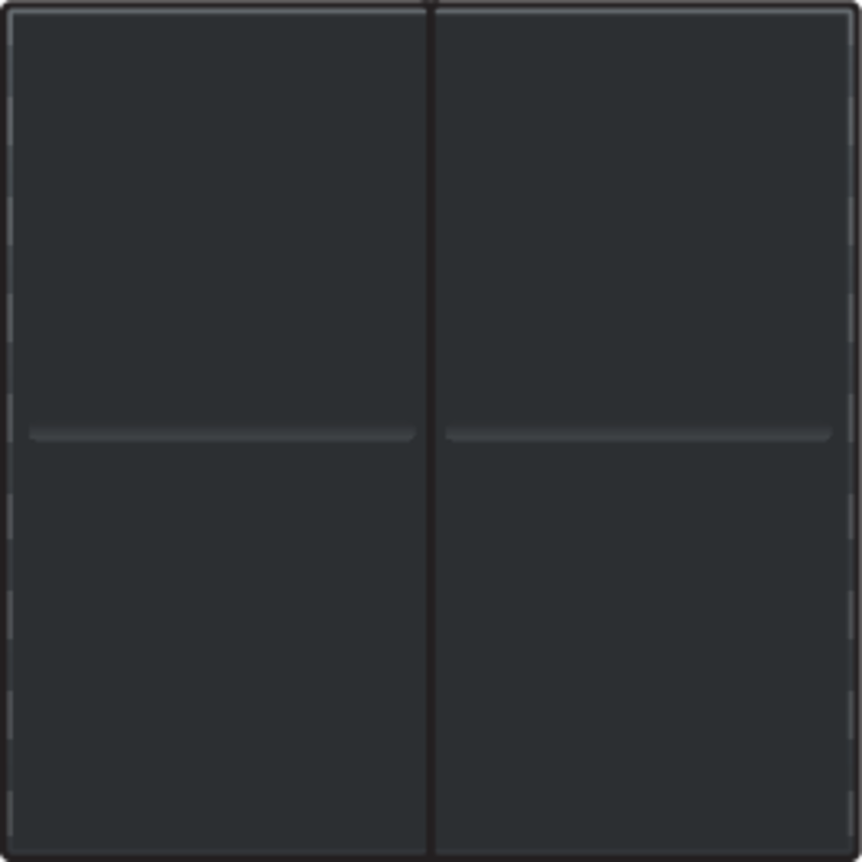 Niko 161-00007: Tweevoudige toets voor draadloze schakelaar of drukknop met 4 bedieningsknoppen, black coated - Image 2