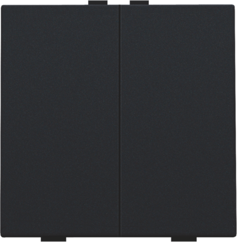 Tweevoudige drukknop voor Niko Home Control, black coated