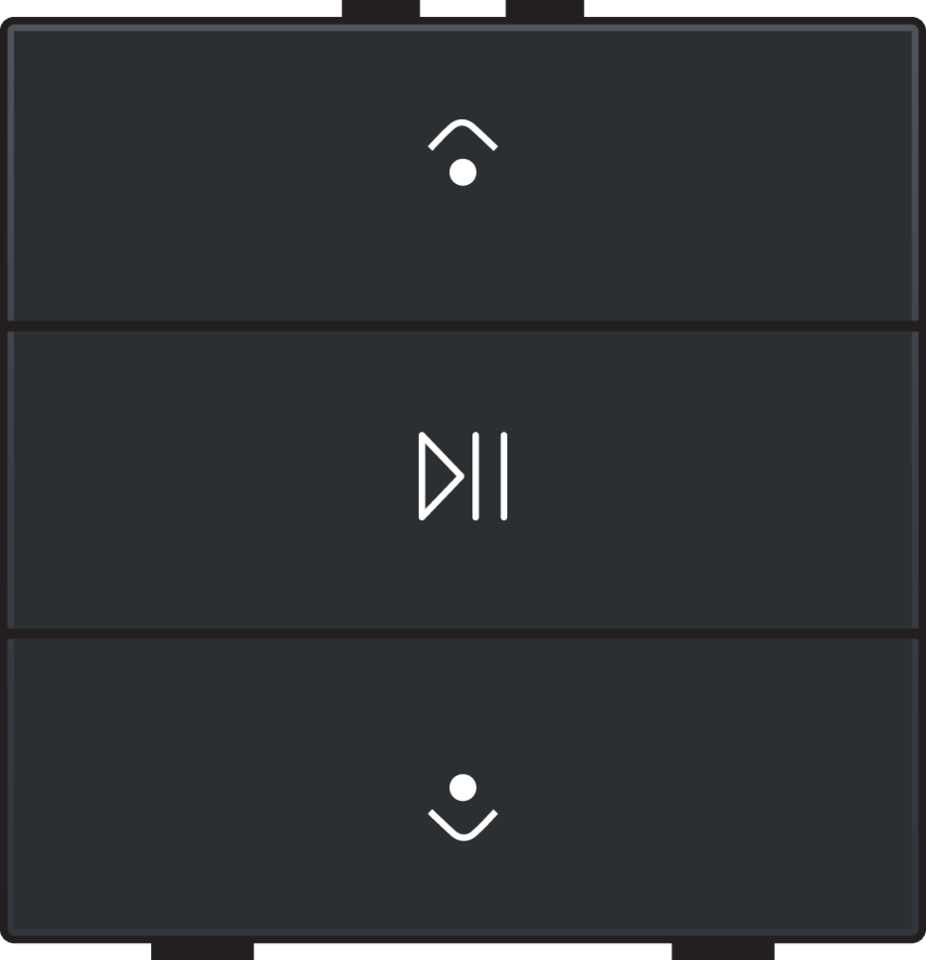 Niko 161-52073: Enkelvoudige audiobediening met leds voor Niko Home Control, black coated - Image 2