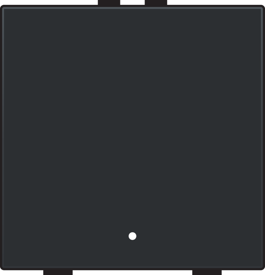 Niko 161-52201: Enkelvoudige drukknop met led en comfortsensoren voor Niko Home Control, black coated - Image 2