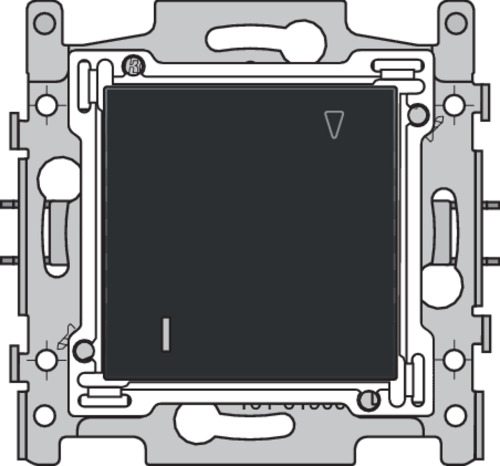 Niko 161-61900: Hotelkaartschakelaar, sokkel, schroefklemmen en afwerkingsset black coated - Image 2
