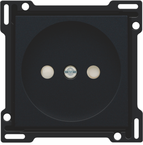 Afwerkingsset voor stopcontact zonder aarding met beschermin