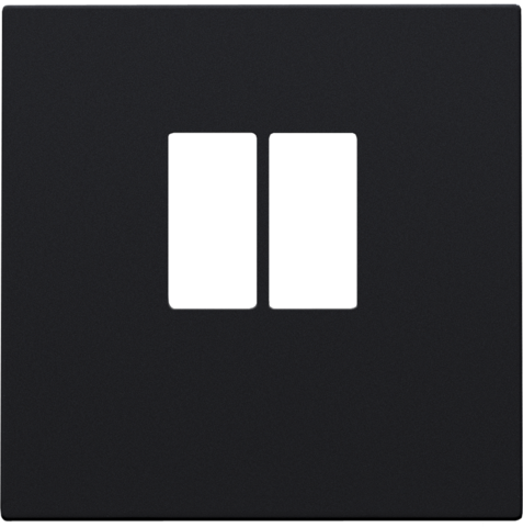 Afwerkingsset voor enkelvoudige luidsprekeraansluiting, blac