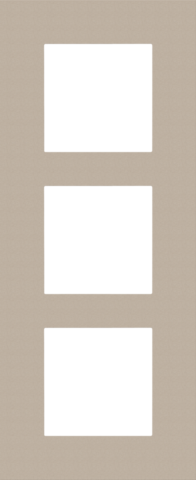 Drievoudige afdekplaat, 60 mm centerafstand, verticaal, Niko