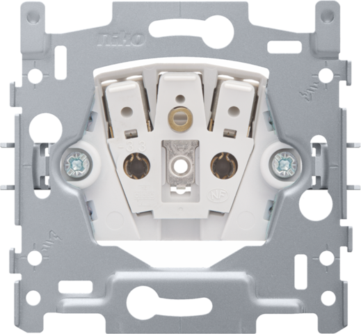 Sokkel voor stopcontact zonder aarding, inbouwdiepte 21 mm,