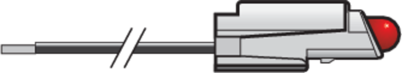 Niko 170-37623: Verlichtingseenheid met draden 230V met rode led voor schakelaars en drukknoppen of voor gebruik in installatiekanalen - Image 2