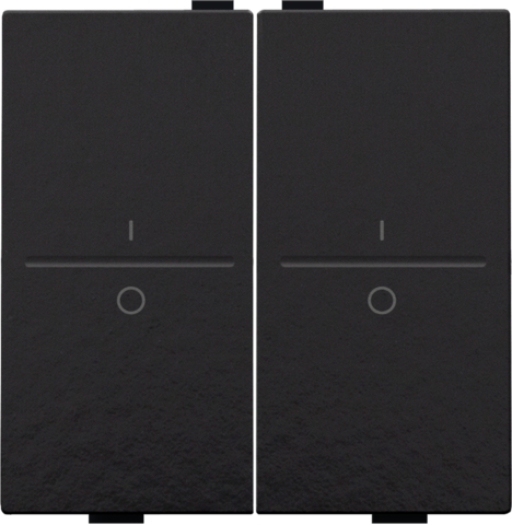 Tweevoudige toets met opdruk I en 0 voor draadloze schakelaa
