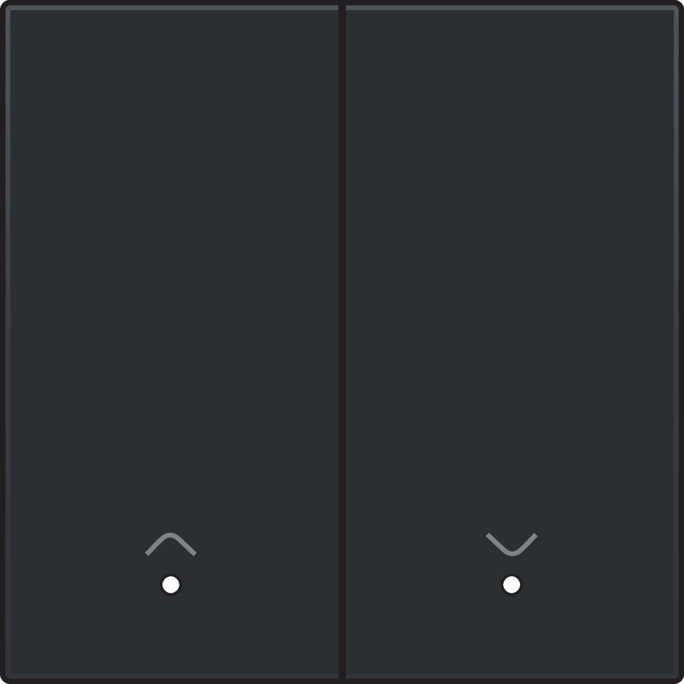 Niko 200-32006: Afwerkingsset met lens voor dubbele elektronische rolluikschakelaar, piano black coated - Image 2