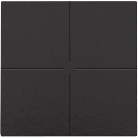Viervoudige drukknop voor Niko Home Control, piano black coa
