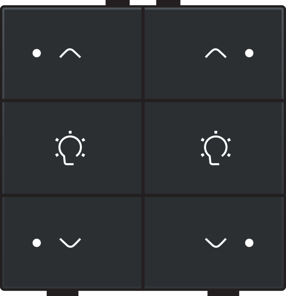 Niko 200-52046: Dubbele dimbediening met led voor Niko Home Control, piano black coated - Image 2