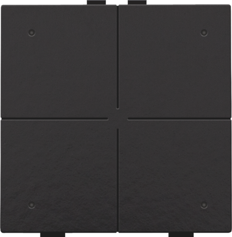 Viervoudige drukknop met leds en comfortsensoren voor Niko H