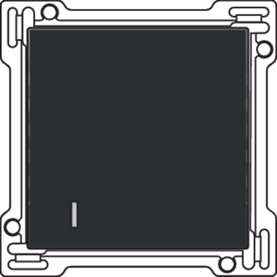 Niko 200-61901: Afwerkingsset voor hotelkaartschakelaar, piano black coated - Image 2