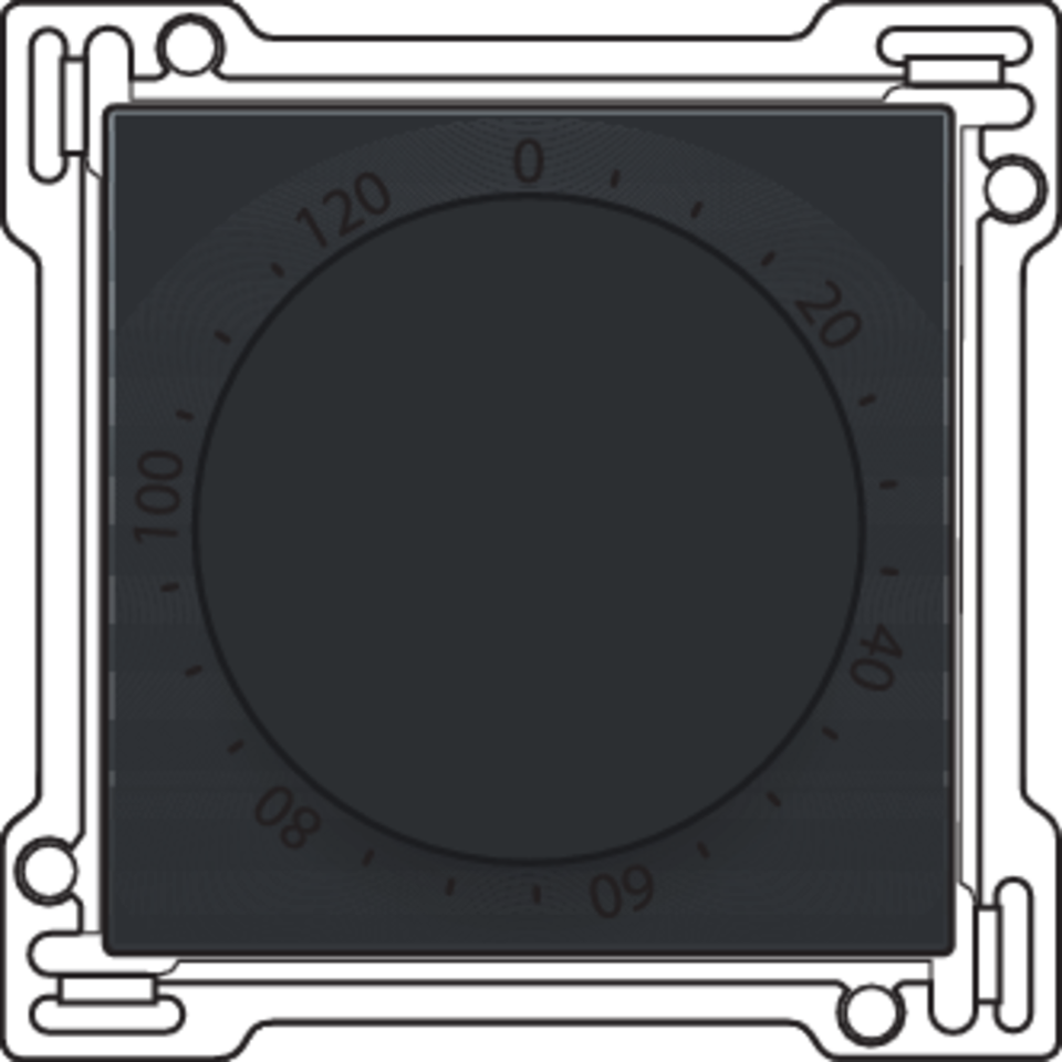 Niko 200-64906: Afwerkingsset voor timer regelbaar tot 120 min., piano black coated - Image 2