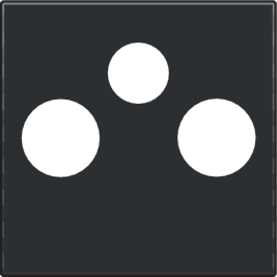 Niko 200-69551: Afwerkingsset voor 2 enkelvoudige coaxaansluitingen voor tv en FM en een satellietaansluiting, piano black coated - Image 2