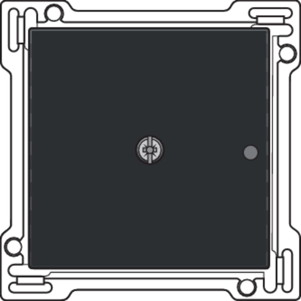 Niko 200-77001: Afwerkingsset voor 1-kanaals inbouw RF-ontvanger met enkelpolig (potentiaalvrij) schakelcontact of inbouw RF-ontvanger met rolluikfunctie, piano black coated - Image 2