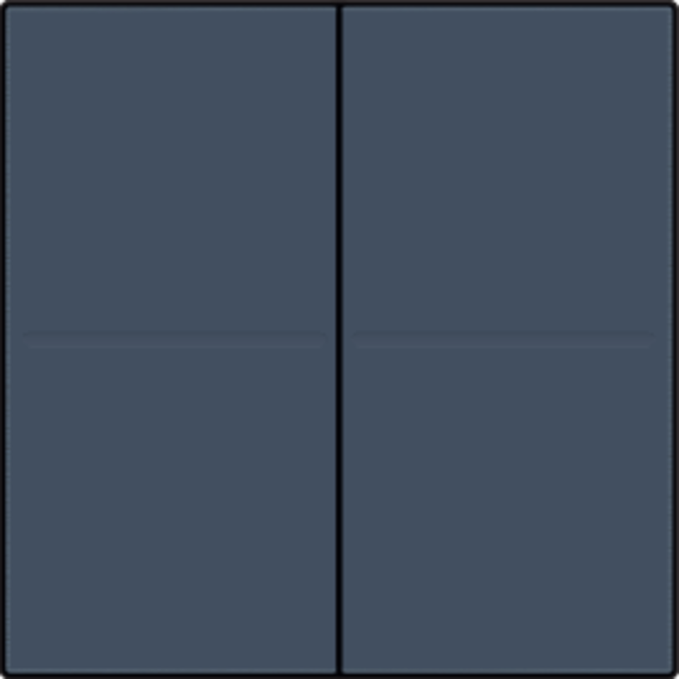 Niko 220-00007: Tweevoudige toets voor draadloze schakelaar of drukknop met 4 bedieningsknoppen, blue grey coated - Image 2