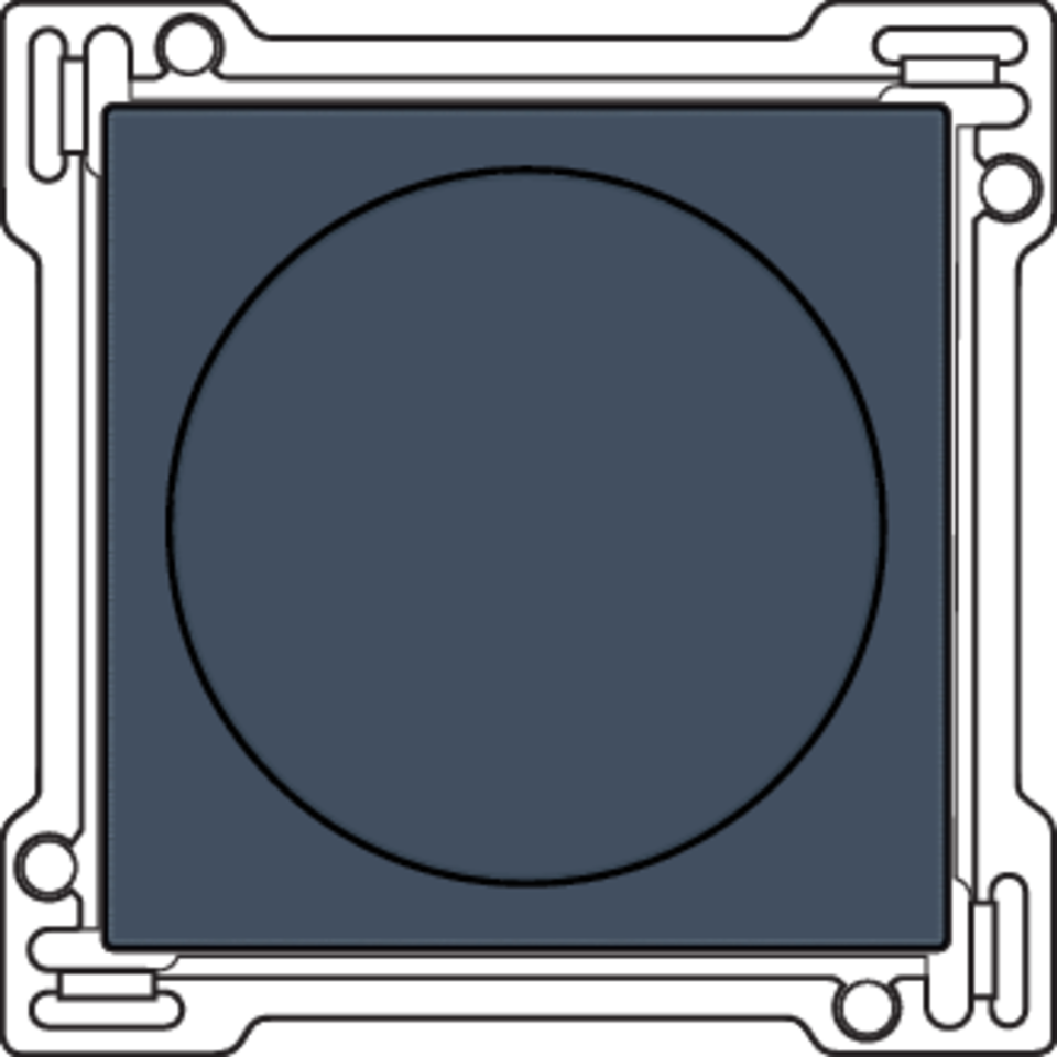 Niko 220-31000: Afwerkingsset voor draaiknopdimmer of snelheidsregelaar, incl. draaiknop, blue grey coated - Image 2
