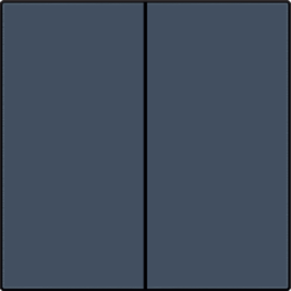 Niko 220-31004: Afwerkingsset voor dubbele elektronische schakelaar of drukknop, blue grey coated - Image 2