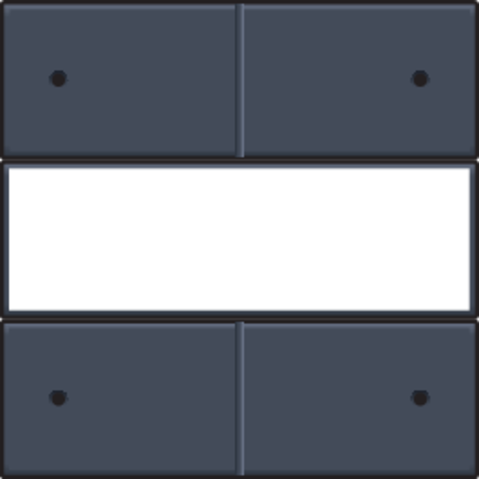 Niko 220-40350: Afwerkingsset voor 4-voudige potentiaalvrije drukknop 24 V met led en tekstveld, blue grey coated - Image 2