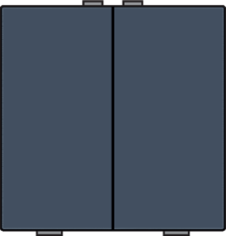 Niko 220-51002: Tweevoudige drukknop voor Niko Home Control, blue grey coated - Image 2