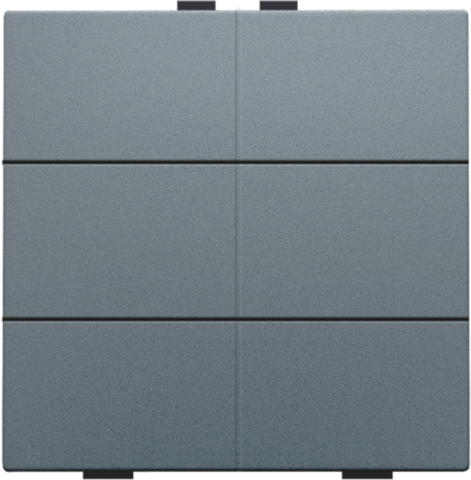 Zesvoudige drukknop voor Niko Home Control, blue grey coated