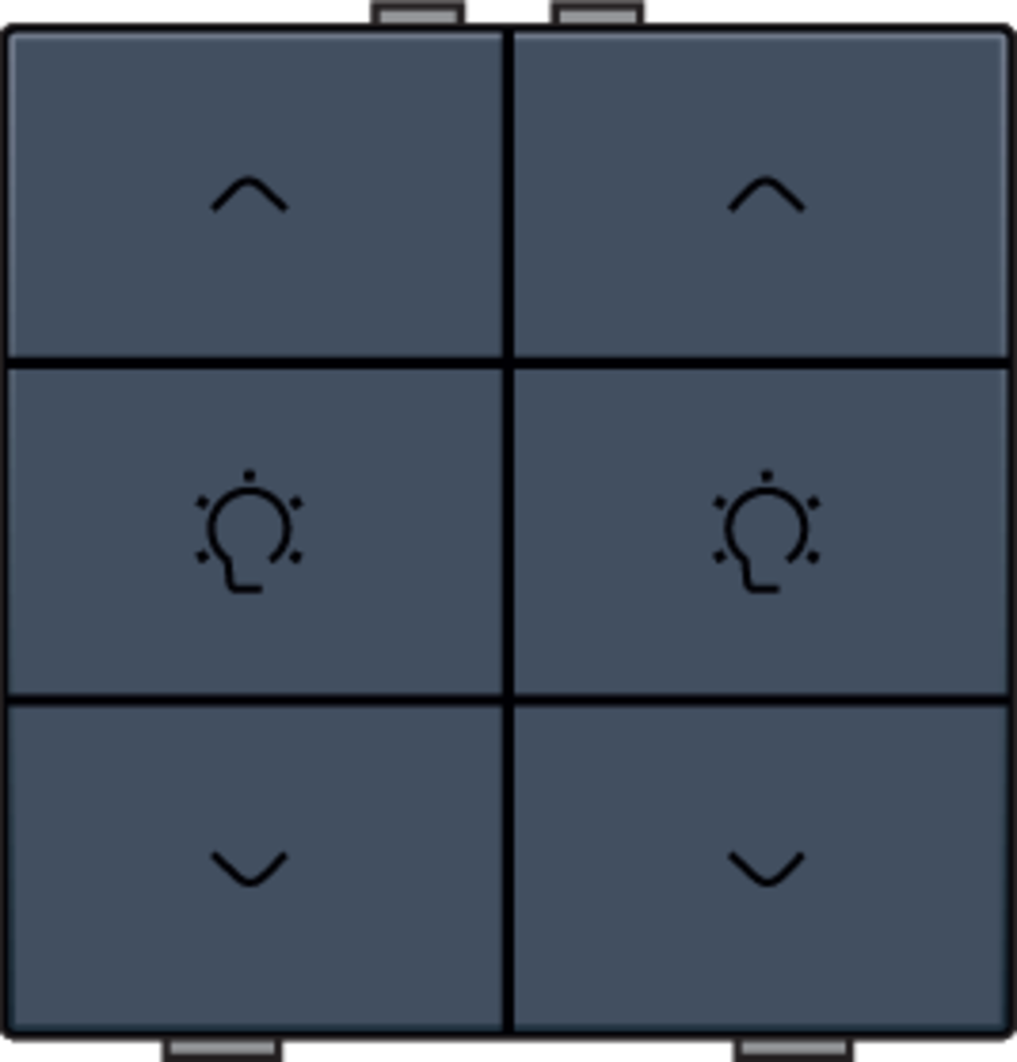 Niko 220-51046: Dubbele dimbediening voor Niko Home Control, blue grey coated - Image 2