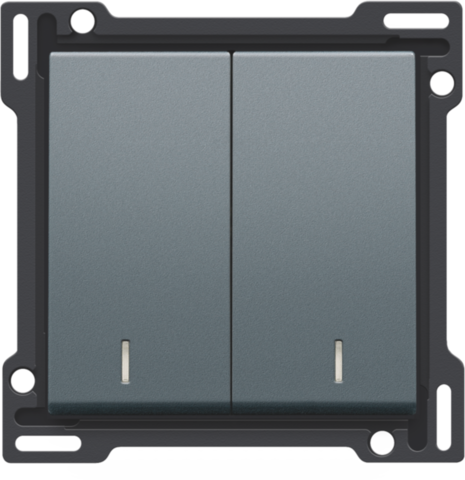 Afwerkingsset met dubbele lens voor serieschakelaar, wissels
