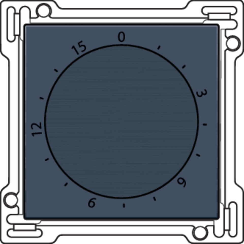 Niko 220-64806: Afwerkingsset voor timer regelbaar tot 15 min., blue grey coated - Image 2