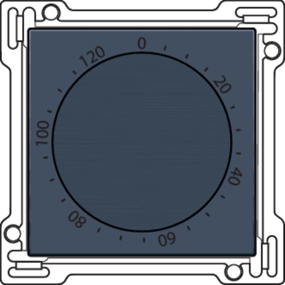 Niko 220-64906: Afwerkingsset voor timer regelbaar tot 120 min., blue grey coated - Image 2