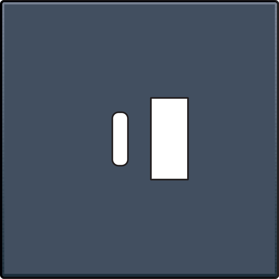 Niko 220-68002: Afwerkingsset voor dubbele smart USB-A- en USB-C-lader, blue grey coated - Image 2