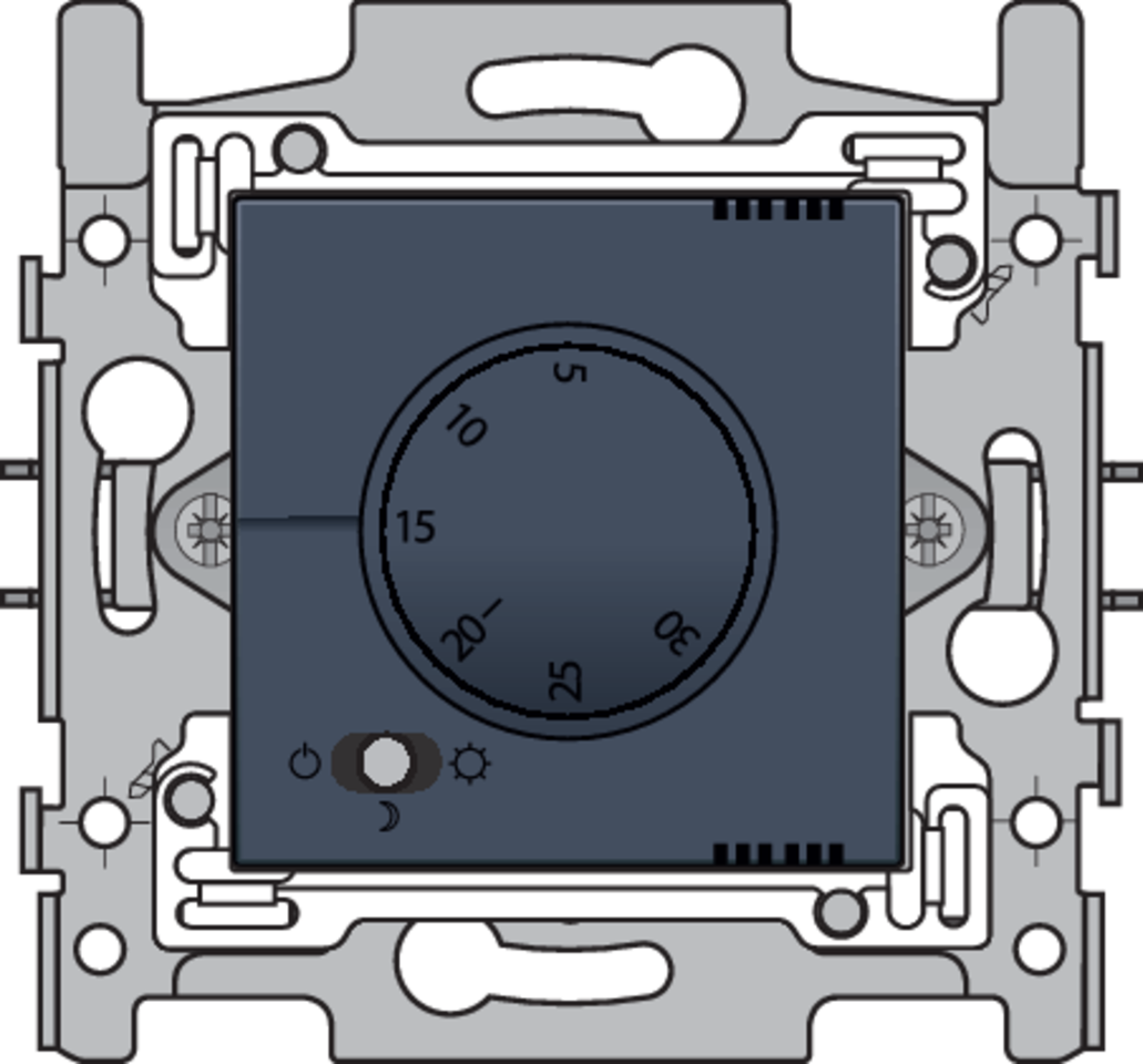 Niko 220-88000: Elektronische thermostaat, blue grey coated - Image 2