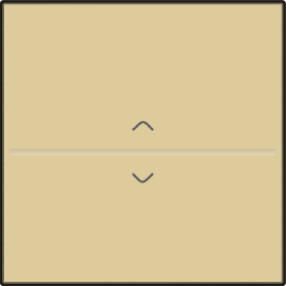 Niko 221-00004: Enkelvoudige toets met pijltjes 'op' en 'neer' voor draadloze schakelaar of drukknop met 2 bedieningsknoppen, gold coated - Image 2