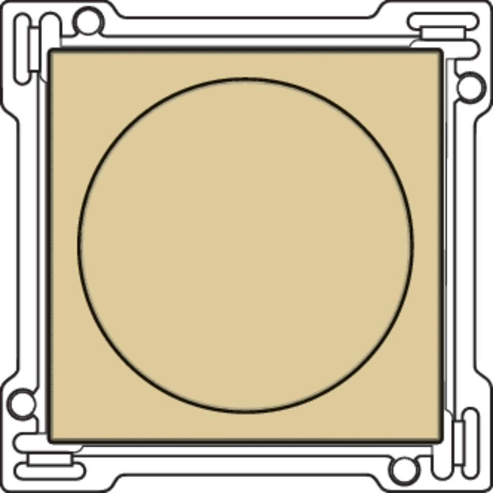 Niko 221-31000: Afwerkingsset voor draaiknopdimmer of snelheidsregelaar, incl. draaiknop, gold coated - Image 2