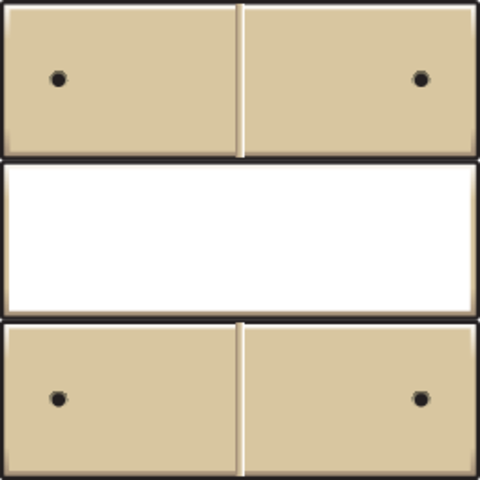 Niko 221-40350: Afwerkingsset voor 4-voudige potentiaalvrije drukknop 24 V met led en tekstveld, gold coated - Image 2