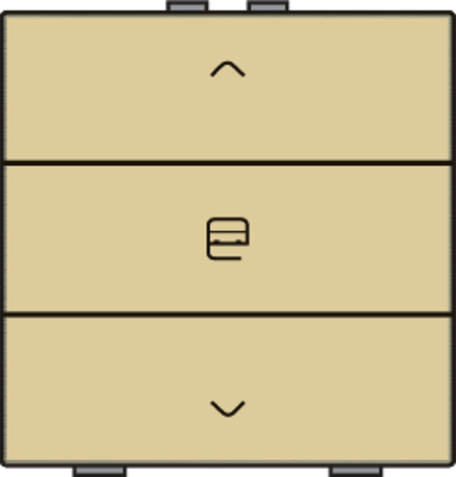 Niko 221-51033: Enkelvoudige motorbediening voor Niko Home Control, gold coated - Image 2