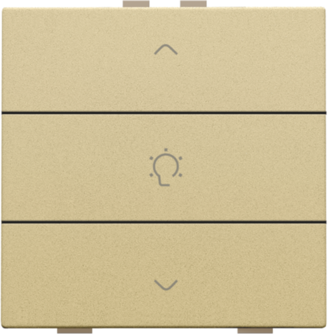 Enkelvoudige dimbediening voor Niko Home Control, gold coate