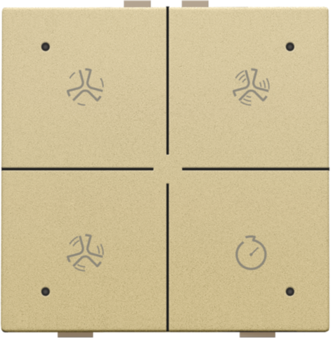 Ventilatiebediening met led voor Niko Home Control, gold coa