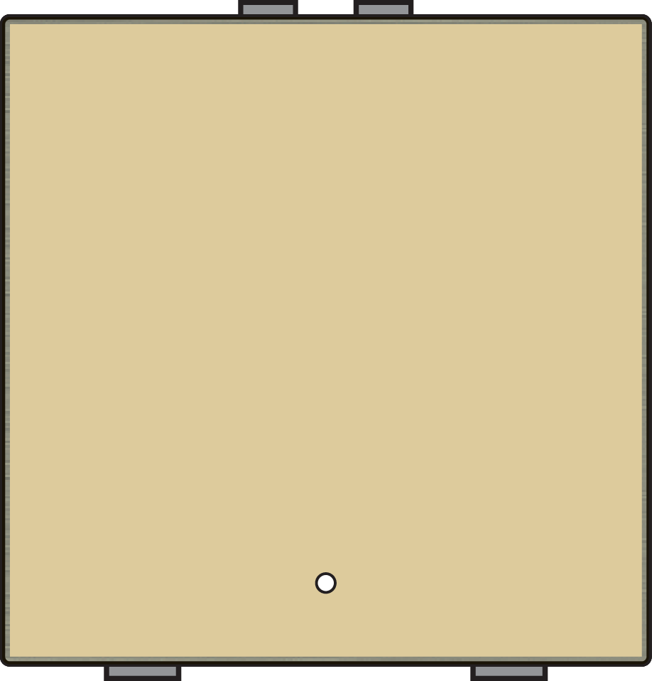 Niko 221-52201: Enkelvoudige drukknop met led en comfortsensoren voor Niko Home Control, gold coated - Image 2