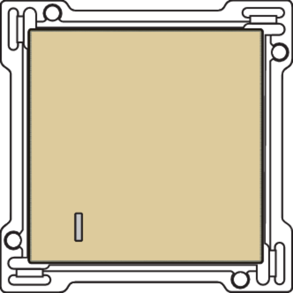 Niko 221-61901: Afwerkingsset voor hotelkaartschakelaar, gold coated - Image 2