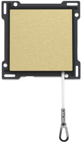 Afwerkingsset voor trekdrukknop, gold coated