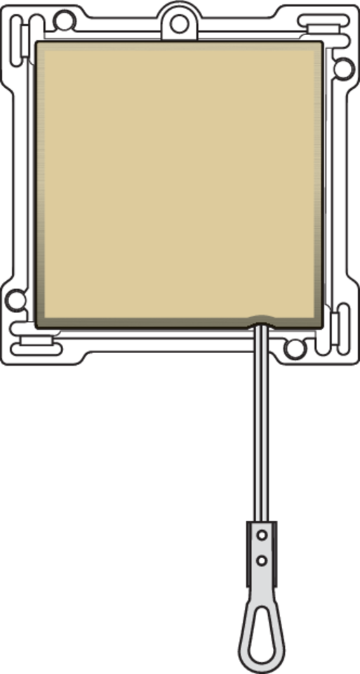 Niko 221-63906: Afwerkingsset voor trekdrukknop, gold coated - Image 2